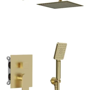 Вградена душ система Alpha Brushed Gold - Aquagrif