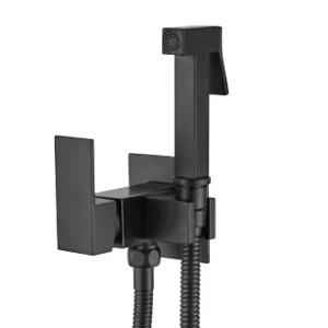 Смесител с хигиенен душ Ares Matt Black - Aquagrif