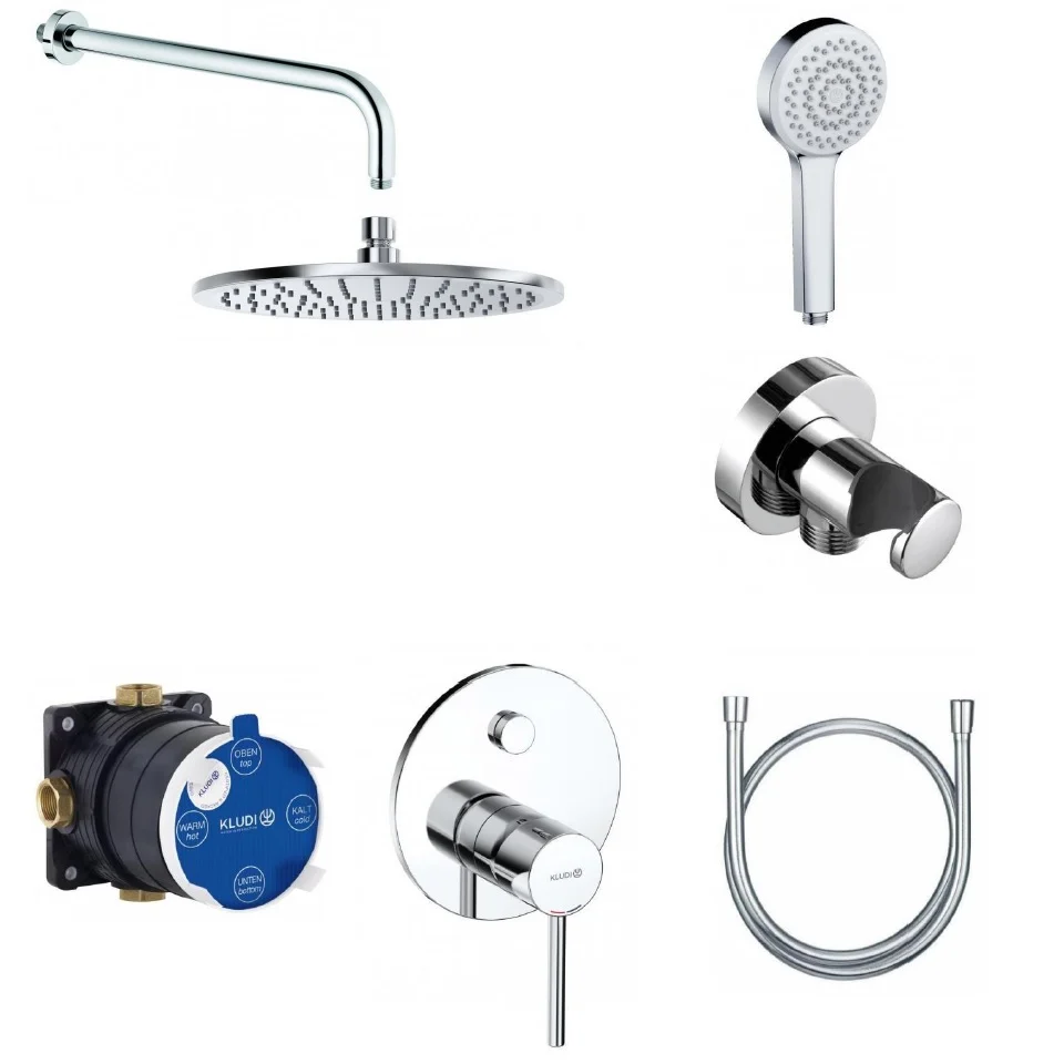 Вградена душ система Kludi Bozz Chrome Bath Slim Boxx