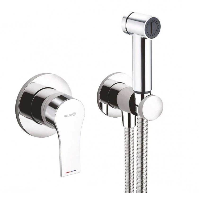 Смесител с хигиенен душ Kludi Zenta Chrome