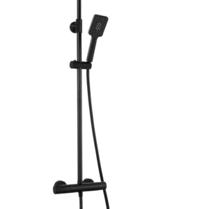 Термостатична душ колона Nite SQ Matt Black - Aquagrif