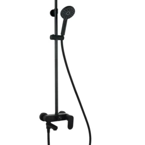 Душ колона с чучур Wind Blu Round Matt Black - Aquagrif