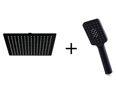 Душ колона с чучур Wind Blu Square Matt Black - Aquagrif