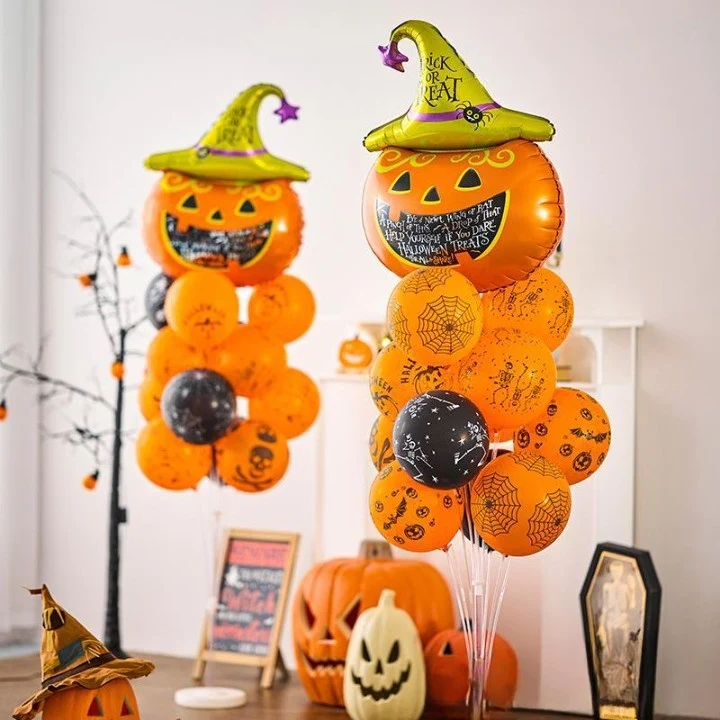 Комплект от 5 балона с тиква за Хелоуин | PumpkinParty