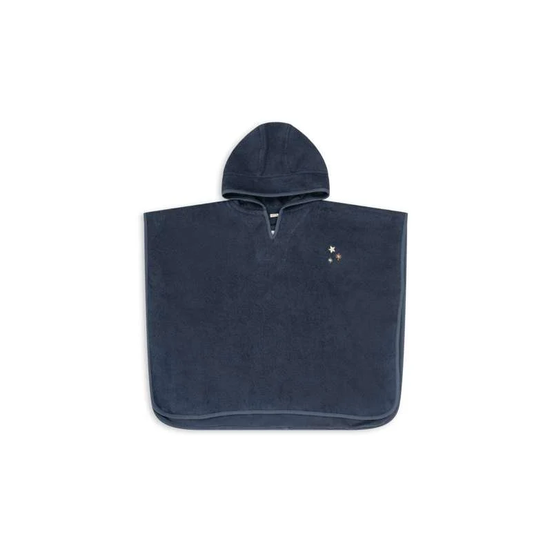 Konges Sløjd Terry Poncho - GOTS - Cobalt Nights