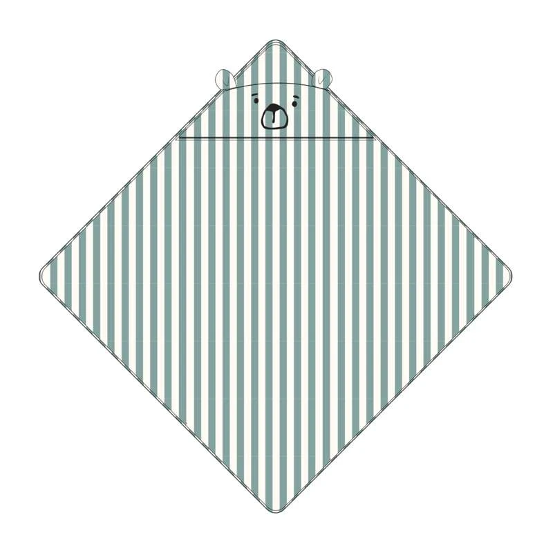 Liewood Albert Badehåndklæde m. Hætte - Peppermint/Creme de la Creme