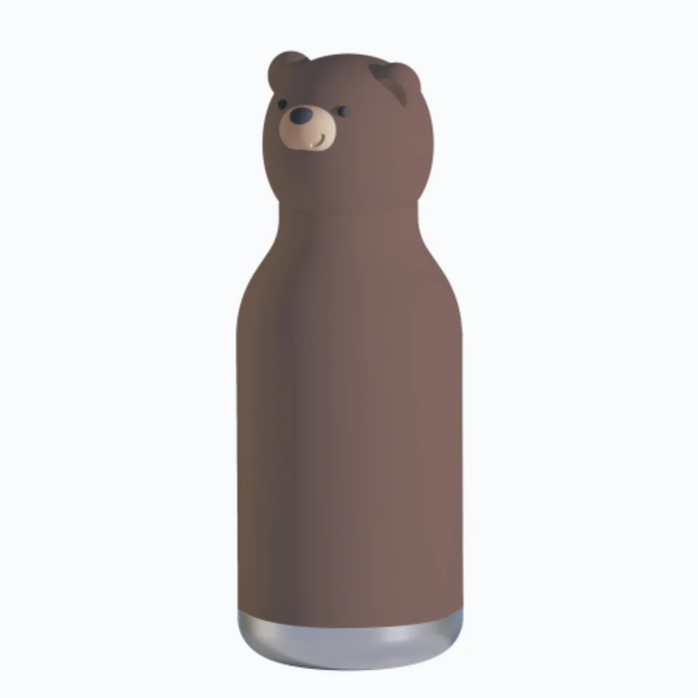 Asobu Термобутилка със сламка Beast - Bear 460 ml