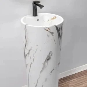 Свободностояща мивка Blanka Marble Ф40 см.