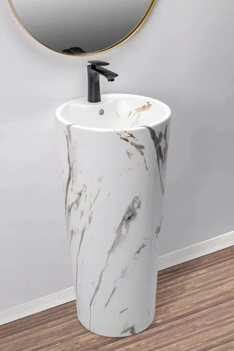 Свободностояща мивка Blanka Marble Ф40 см.