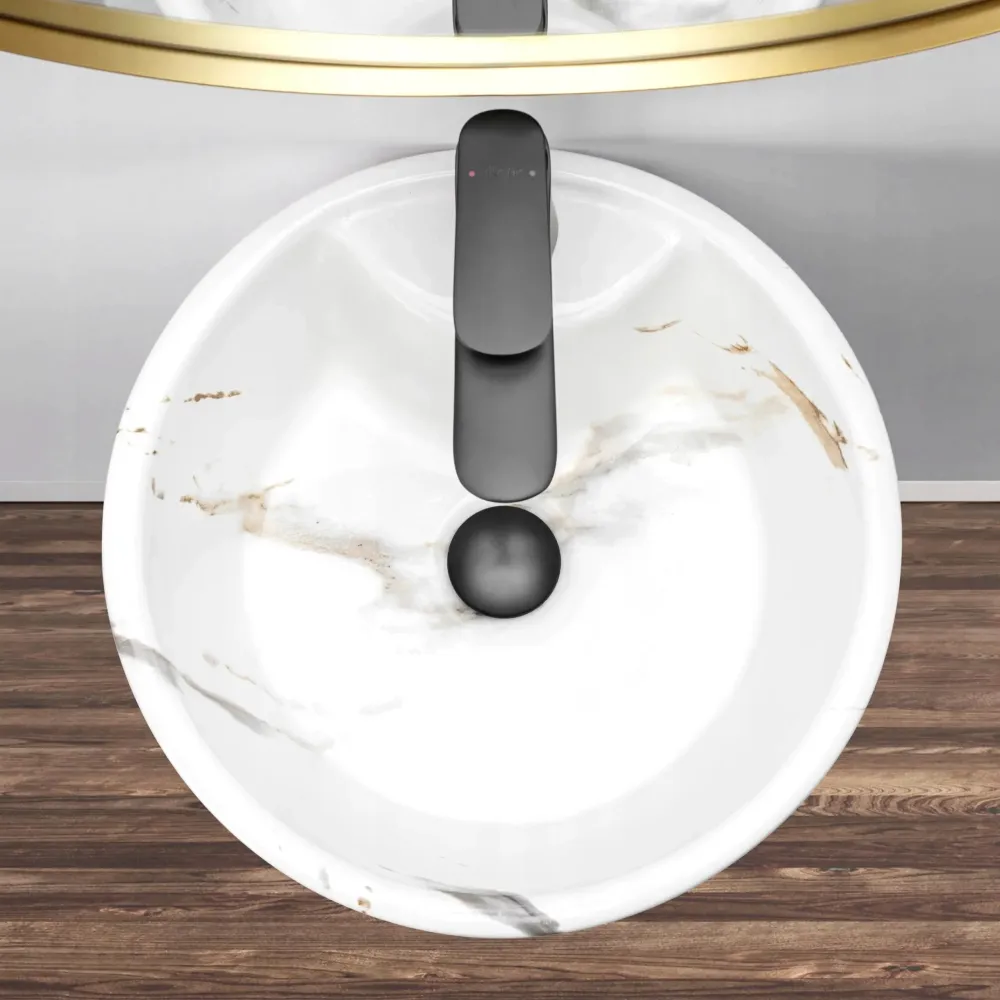 Свободностояща мивка Blanka Marble Ф40 см.