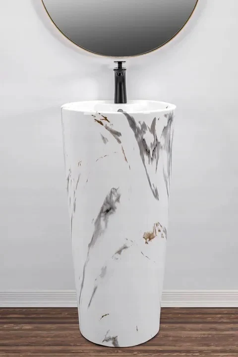 Свободностояща мивка Blanka Marble Ф40 см.