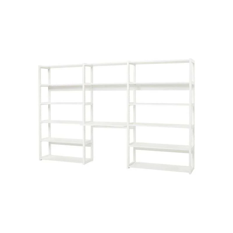 Hoppekids STOREY - Shelf - 3 Sections 14 Shelves and Writing Board - 80 cm. - White