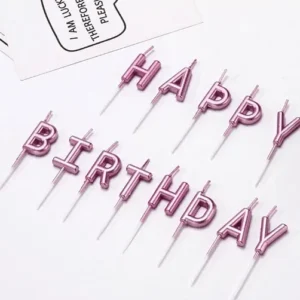 Свещи за торта за рожден ден, Happy Birthday