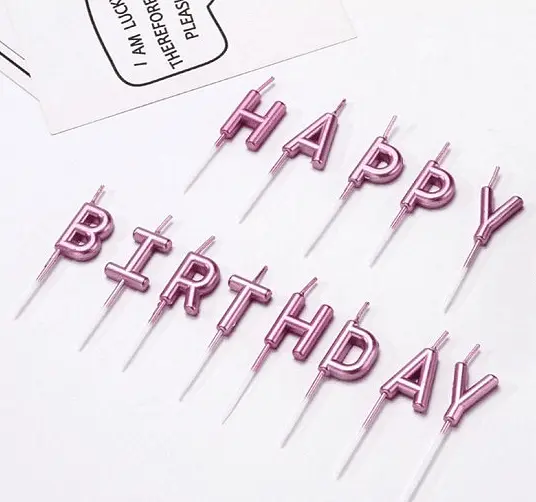 Свещи за торта за рожден ден, Happy Birthday