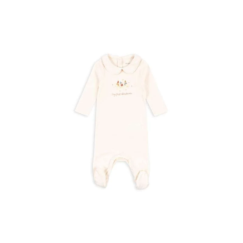 Ръчно рисувани Konges Sløjd My First Christmas Bodysuit - GOTS - Antique White 6