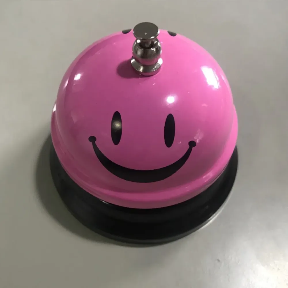 Розов метален звънец за рецепция | SmileBell