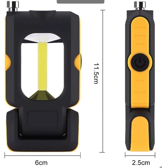 LED работна лампа фенер с магнит за сервиз/ къмпинг/ палатка и др.