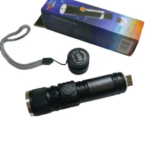 LED фенер с USB зареждане мощен джобен фенер ZOOM фокус