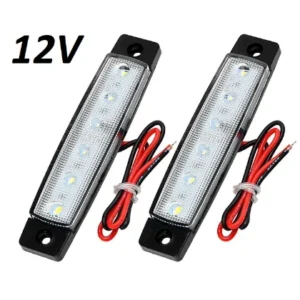 LED Диодни габарити, светлини, токоси, 12/24v за камиони ремаркета бели 2бр. к-т
