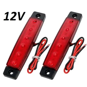LED Диодни габарити, светлини, токоси, 12/24v за камиони ремаркета червени 2бр. к-т