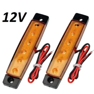 LED Диодни габарити, светлини, токоси, 12/24v за камиони ремаркета оранжеви 2бр. к-т