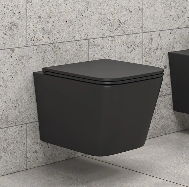 GEBERIT Delta50 Black с тоалетна Karag LT 057E Tornado Black Matt
