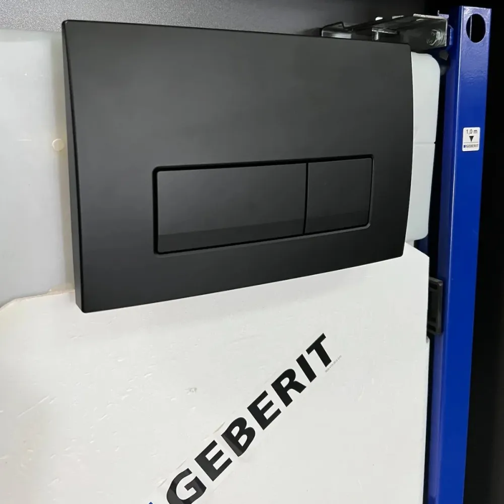 GEBERIT Delta50 Black с тоалетна Karag LT 057E Tornado Black Matt