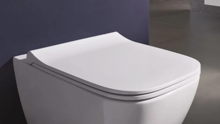 GEBERIT DUOFIX DELTA 30 Chrome с тоалетна Geberit Smyle Rimfree