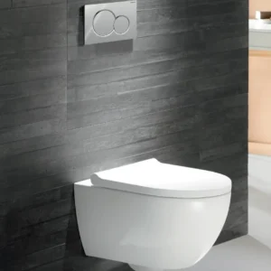 GEBERIT Sigma01 Chrome с тоалетна Geberit Acanto Turboflush
