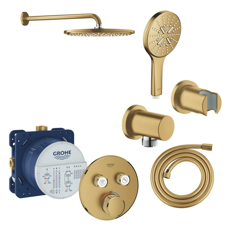 Вграден комплект Grohe Grohtherm SmartControl - brushed cool sunrise