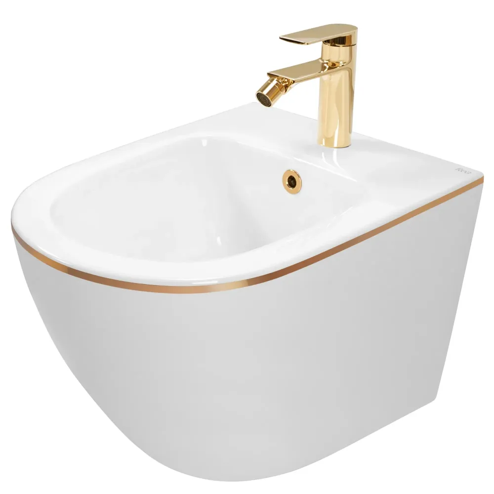Стенно биде REA CARLO GOLD EDGE