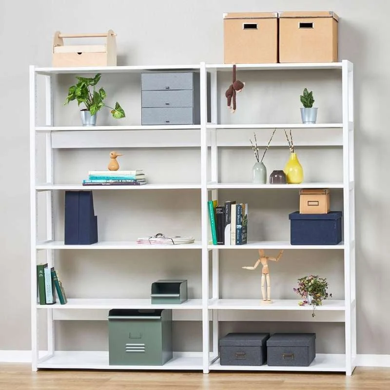 Hoppekids STOREY - Shelf - 1 Section 6 Shelves - Multiple Sizes - White Seasonal Clothing