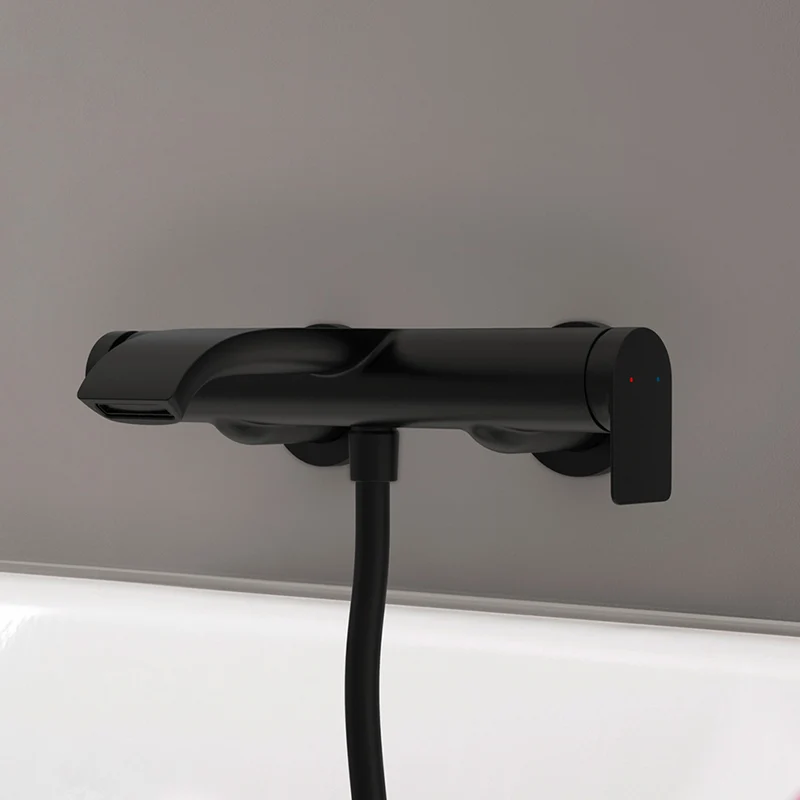 Hansgrohe Vivenis Matt Black смесител за вана и душ