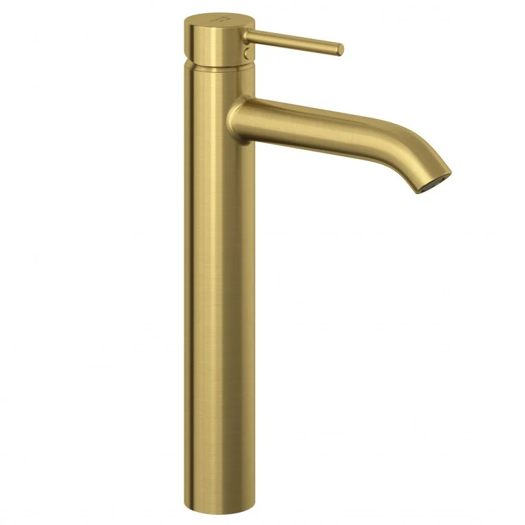 Висок смесител за мивка Kludi Bozz Brushed Gold