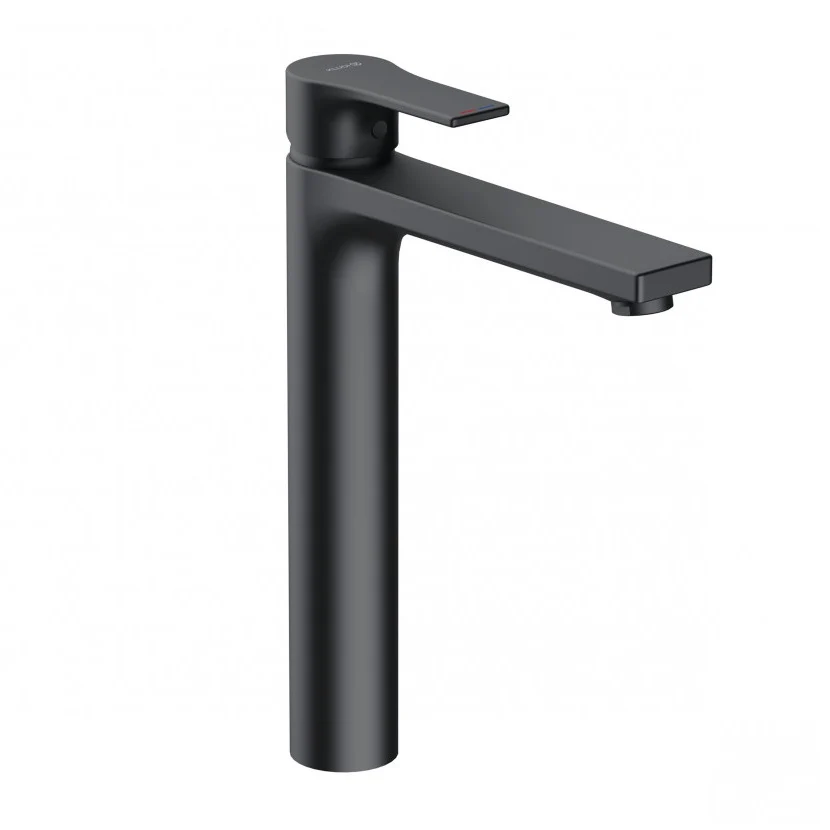 Висок смесител за мивка Kludi Zenta Matt Black