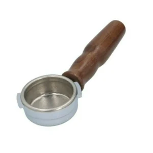 Astoria Bottomless Portafilter Filterholder Espresso Wood Handle 21g basket