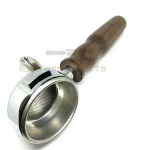 La Cimbali Wooden Handle Portafilter Filterholder Double Spout 14 gr Basket