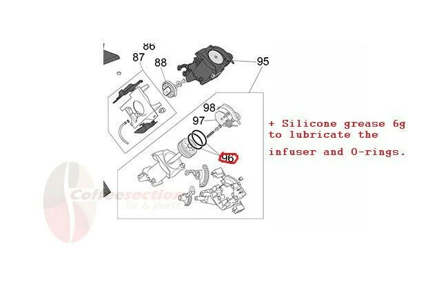 Delonghi Magnifica Repair Gasket Kit - Brew unit fix, OEM O-rings Set PRIMADONNA