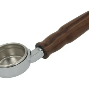GAGGIA Bottomless Naked Portafilter Wood Handle 14g Espresso Double Basket 2cup