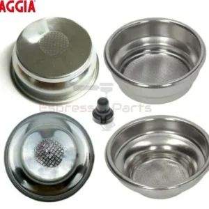 Gaggia Single & Double Cup Pressurized Filter Basket and Two Way Pin Classic