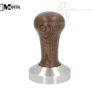 Motta Flat Stainless Coffee Tamper ø 58mm Wood Handle Commercial machines E61