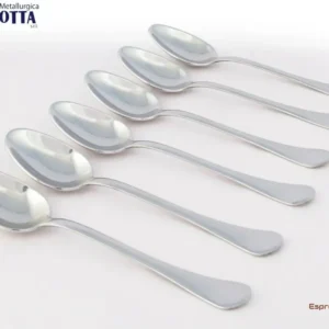 MOTTA Stainless Steel Espresso / Cappuccino Spoons Set 6 - Made Italy