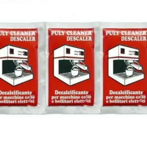 PULY CLEANER DESCALER DOMESTIC ESPRESSO COFFEE MACHINE 3 SACHETS 30 GR