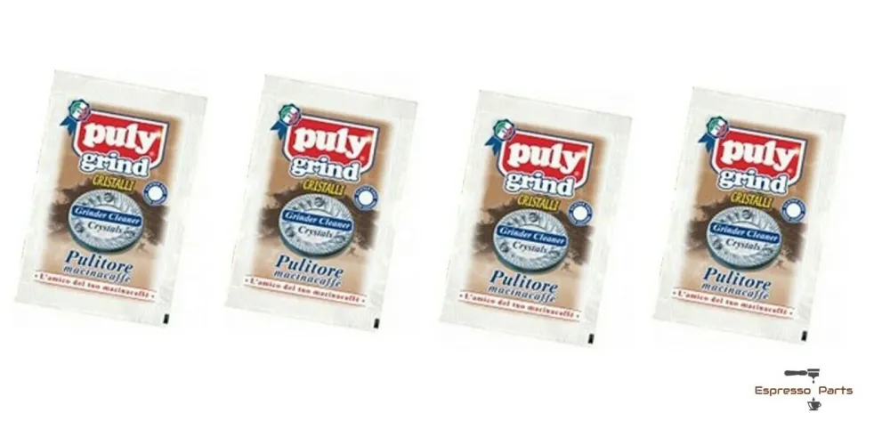 Puly Grind Crystals Coffee Grinder Cleaner Pack 4 Packets