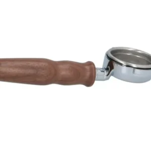 Rocket Bottomless Portafilter Filterholder Espresso Walnut Wood Handle 58mm 21g