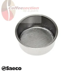 Saeco Parts Double Cup Filter Holder Basket, 2cup 124650221 - 55mm replacement