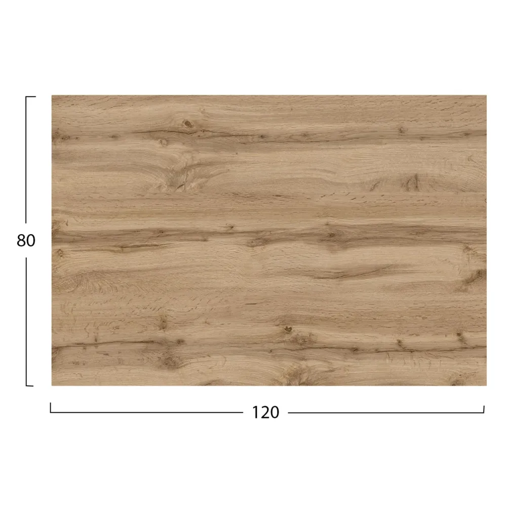 Hpl плот за маса правоъгълен сонама дъб 120x80см.
