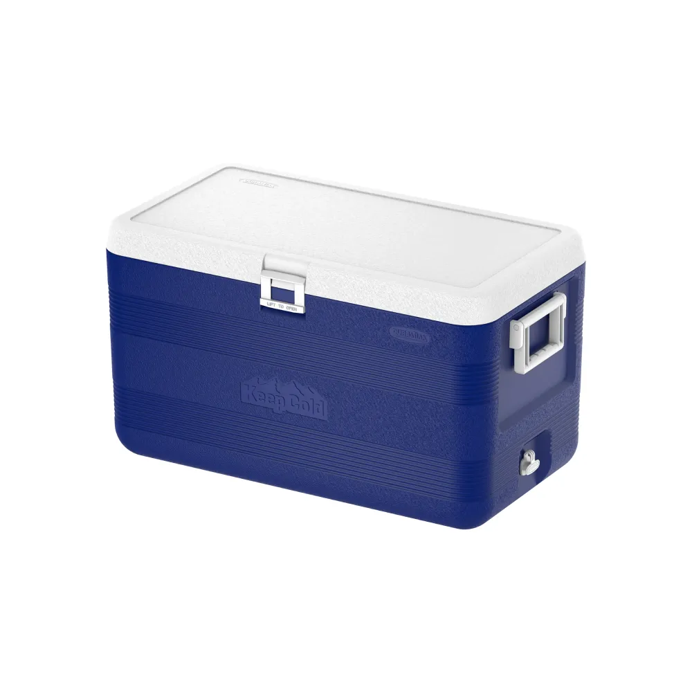 Duramax Deluxe Icebox 70 с PU изолация и странични дръжки, син
