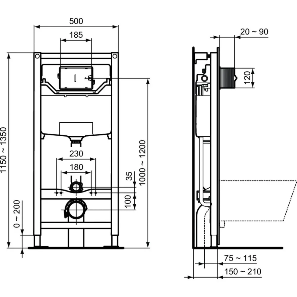 Структура ProSys 120 P с активатор - Ideal Standard