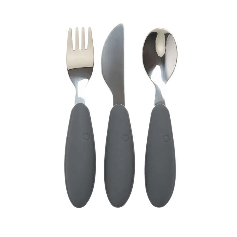 Пара BIBS Dinner Bestiksæt m. 3 Dele - Iron